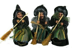 BRUJAS DE DECORACIÓN 12 CM (6 uds.)