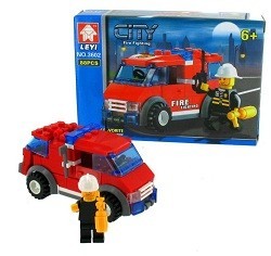 BLOQUES DE CONSTRUCCI&Oacute;N BOMBEROS BRICKS (6 ud.)
