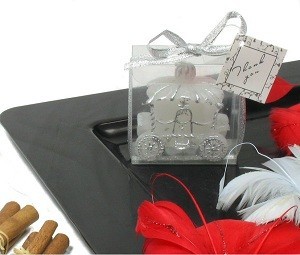 Vela Carruaje de Boda en Caja de Regalo (12 uds.)