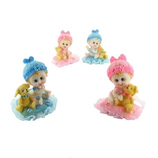 DECORACIÓN BEBÉ EN COJÍN 9 CM (4 uds.)