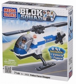 HELIC&Oacute;PTERO DE POLIC&Iacute;A MEGABLOKS BLOK SQUAD - 2433 (1 ud.)