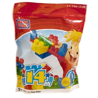 Mega Bloks 8108 - Bolsa de Bloques Grandes (14 piezas)