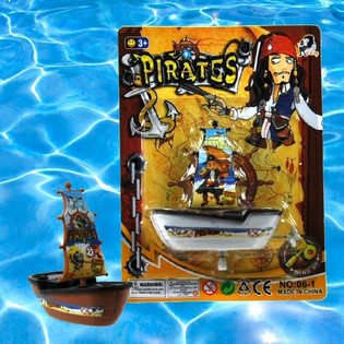 PEQUE&Ntilde;O BARCO PIRATA DE CUERDA (12 uds.)