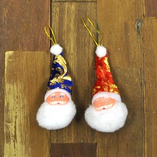 Pequeñas Cabezas de Papá Noel (24 uds.)