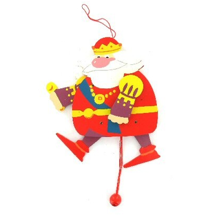 Títere Jumping Jack de Madera - Rey (6 uds.)