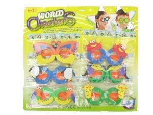 GAFAS DE ESPUMA PARA NIÑOS - MIX en TARJETA (6x6 Tarj.)