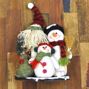 FAMILIA DE DECORACIÓN NAVIDEÑA DE LUJO (1 ud.)