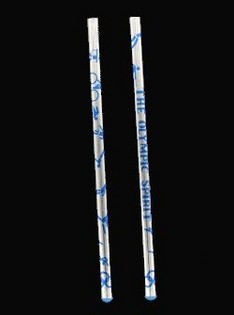 L&Aacute;PICES DE MADERA PLATA/AZUL (144 uds.)