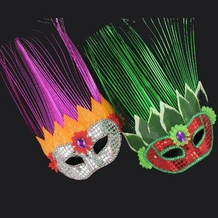 M&Aacute;SCARA DE FIESTA CON ANTENAS LARGAS (11 uds.)
