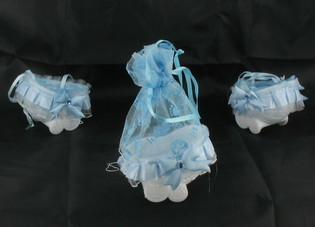COCHECITO DE DECORACI&Oacute;N - AZUL BEB&Eacute; (20 uds.)