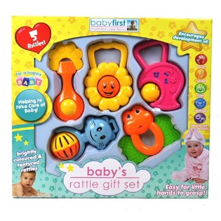 Set de regalo de sonajeros para bebé de 5 piezas
