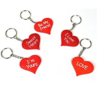 Llavero de Coraz&oacute;n con Texto (Pack de 12)
