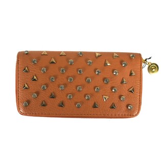 Cartera Cognac con Tachuelas/Strass (1 ud)