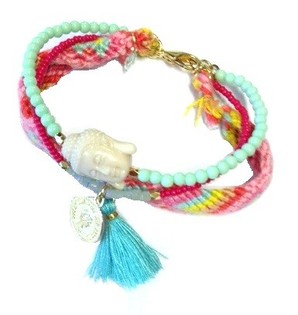 PULSERA ESTILO IBIZA DE 3 CAPAS (1 ud)
