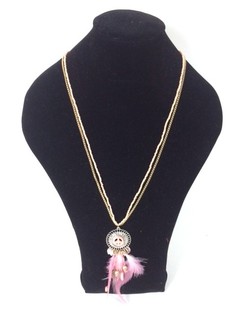 Collar Estilo Ibiza Peace Salmón (1 ud)