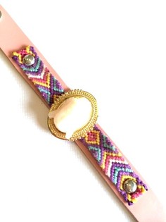Pulsera de Lujo Estilo Ibiza Buda Rosa (1 ud.)
