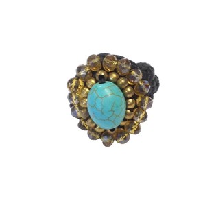 Anillo con Piedra Turquesa | Estilo Ibiza | Mayorista B2B