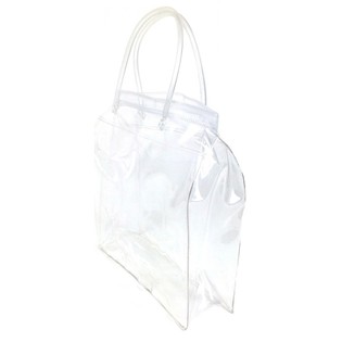 Bolsa de Embalaje Transparente de Lujo con Fondo de Bloque y Asa Resistente 18,5x18cm (25 uds)