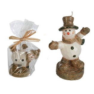 Divertidas Velas de Muñeco de Nieve (12 uds.)
