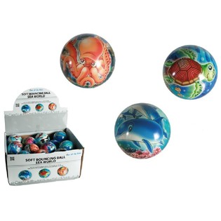 Pelotas Saltarinas Blandas de Animales Marinos (24 uds.)