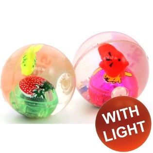 Pelotas Rebotonas Transparentes con Luz LED (36 uds.)
