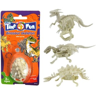 Smiffy's Dinosaurio de cuerda que brilla en la oscuridad (12 uds.)