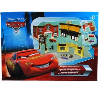 DISNEY CARS - MEGA SET DE MADERA "CREA TU PROPIO SET CARS"
