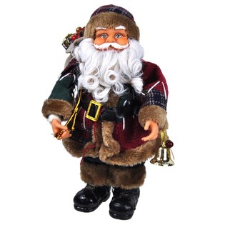 Gran Decoración de Lujo Papá Noel 35 cm (2 uds.)