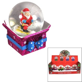 BOLA DE NIEVE DE NAVIDAD EN EXPOSITOR (8 uds.)
