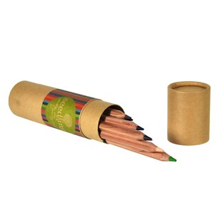 Seedling - 12 l&aacute;pices de colores gruesos en tubo (Pack de 4)