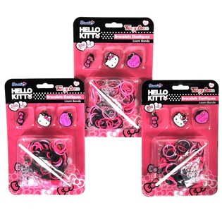 Kit de Pulseras de Gomas Elásticas con Dijes Hello Kitty (12 uds.)