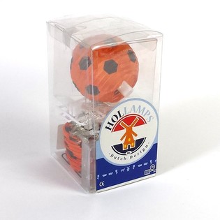 HOLLAMPS - Guirnalda de Luces con Balones de F&uacute;tbol Naranja