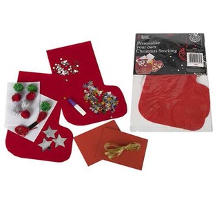 HAZ TU PROPIA CALCETA DE NAVIDAD (6 uds.)