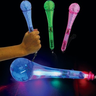 Micr&oacute;fono de Juguete Luminoso con LED (12 uds.)