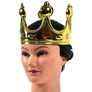 Corona de Rey Dorada - Modelo: Redondeado (12 uds.)