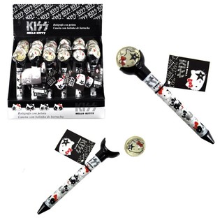 HELLO KITTY - BOL&Iacute;GRAFO Y PELOTA SALTARINA 2 EN 1 - NEGRO (24 uds.)