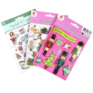Pegatinas de Navidad 3D Surtidas (6 uds.)