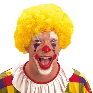 Peluca de Payaso Amarilla (10 uds.)