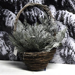 GRAN CESTA DE NAVIDAD DE LUJO / COLGADOR DE PUERTA (4 uds.)