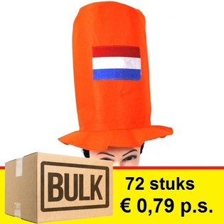 ***OFERTA AL POR MAYOR*** SOMBRERO DE COPA NARANJA (72 uds.)