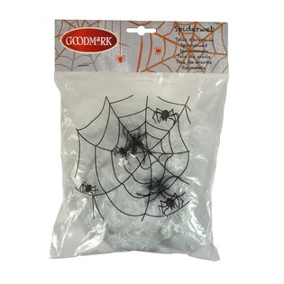 Telara&ntilde;a de Decoraci&oacute;n de Halloween con 2 Ara&ntilde;as (4 uds.)