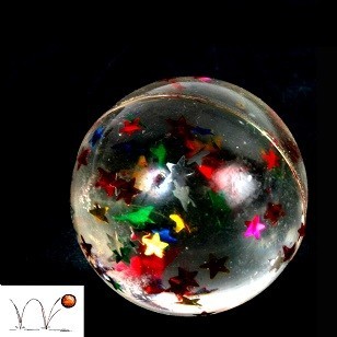PELOTAS SALTARINAS CON ESTRELLAS - &Oslash; 3 CM (48 uds.)
