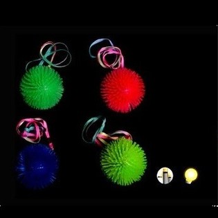 PELOTAS DE PINCHOS LED LUMINOSAS PARA EL CUELLO EN EXPOSITOR (12 ud.)