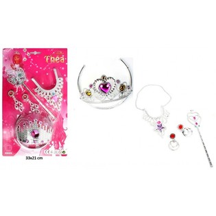 SET DE JUEGO DE PRINCESA EN CART&Oacute;N (6 uds.)