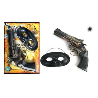 Pistola Western + M&aacute;scara en Bl&iacute;ster (12 uds.)