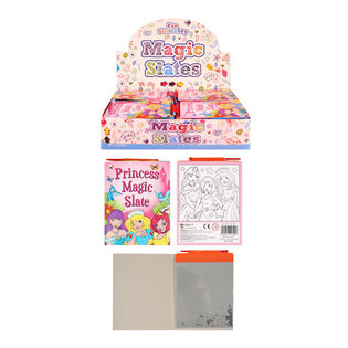 Libretas de Pizarra Mágica para Dibujo – Modelo: Princesa en Expositor (144 uds.)