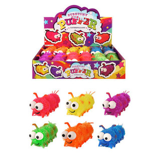 ORUGAS PUFFER ELÁSTICAS EN DISPLAY (12 ud.)