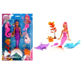 Muñeca Sirena Grande en Blíster, 25 cm (2 uds.)