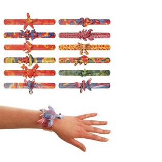 Pulseras Slap con Animales (12 uds.)