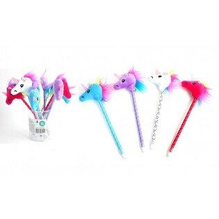 BOL&Iacute;GRAFOS DE UNICORNIO DE PELUCHE (12 uds)